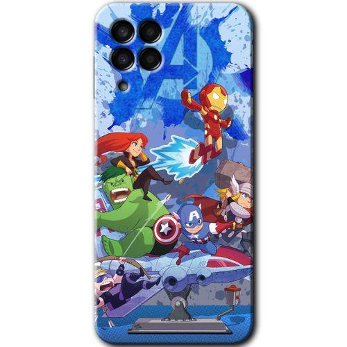 Potkal Hediye Fabrikası Samsung Galaxy M33 Kılıf HD Desen Baskılı Arka Kapak - Avengers Cartoon
