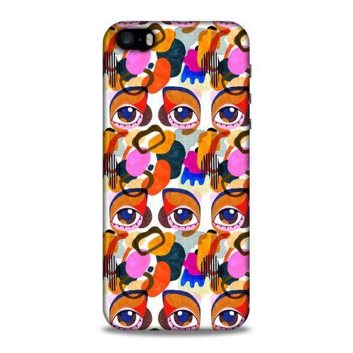 Lopard Apple iPhone SE Uyumlu Kılıf Sürreal Yüzler ♀ (5) Koruma Kabı Baskılı