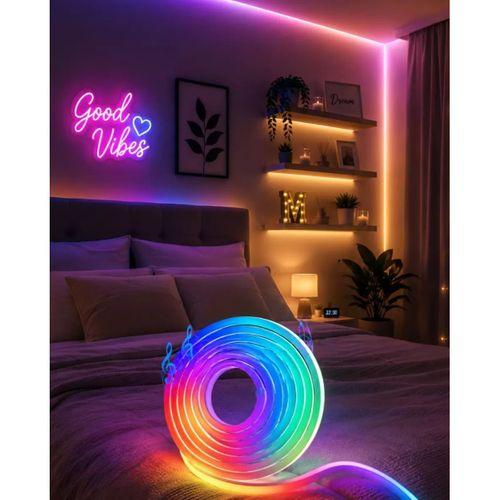 Usb Girişli Rgb Neon Şerit Led Tv Oda Masa Dekor Işığı