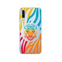 Samsung A50 Color Leon Tasarımlı Premium Şeffaf Silikon Kılıf