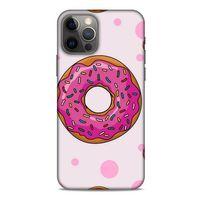 Apple iPhone 12 Pro Uyumlu Kılıf Pembe Delisi (25) Antişok Kapak Donut