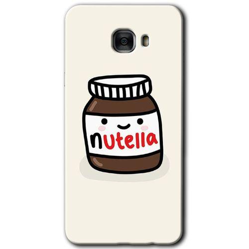 Potkal Hediye Fabrikası Samsung Galaxy C7 Pro Kılıf HD Desen Baskılı Arka Kapak - Nutella Aşkım