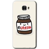 Potkal Hediye Fabrikası Samsung Galaxy C7 Pro Kılıf HD Desen Baskılı Arka Kapak - Nutella Aşkım