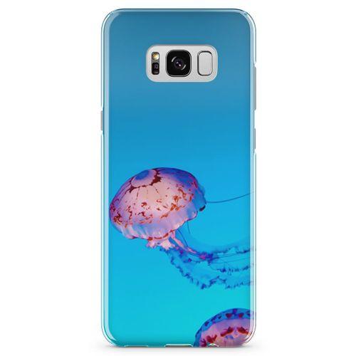 Samsung Galaxy S8 Plus Kılıf Jellyfish Arka Kapak Koruma Desenli Full Koruyucu
