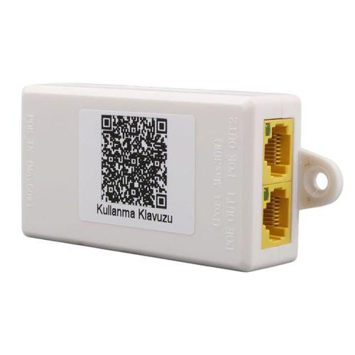 URANIUM POE-RP12P 1 PORT POE GİRİŞ BESLEME+ 2 PORT POE ÇIKIŞ 10/100 PLASTİK KASA POE REPEATER