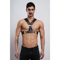 Erkek  Harness, Göğüs Harness, Deri Harness, Clubwear, Partyear - Brfm120