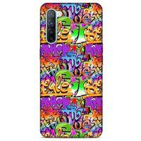 Graffitix (14) Desenli Silikon Kapak Oppo Reno 3 Kılıf