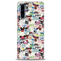 Huawei P30 Pro Kılıf HD Baskılı Kılıf - Cartoon + Tam Ekran Koruyucu