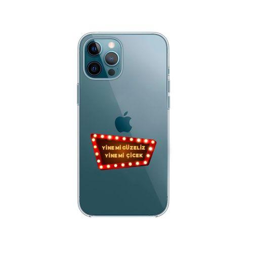 iPhone 12 Pro Max Yine Mi Güzeliz Lens Korumalı Şeffaf Telefon Kılıfı
