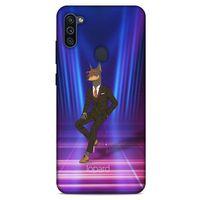 Samsung Galaxy M11 Kılıf FunnyMaX (44) Tough Armor Kılıf Fuşya Doberman