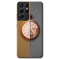 Galaxy S21 Ultra Kılıf HD Desen Baskılı Arka Kapak - Clocks Artwork