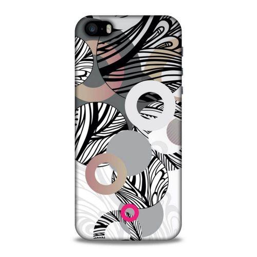 Lopard Apple iPhone SE Uyumlu Kılıf Soyut Sanat (42) Desenli Rugged Armor Kılıf