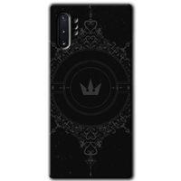 Samsung Galaxy Note 10 Plus HD Baskılı Kılıf + 9D Tam Ekran Koruyucu - Siyah Mandala 1