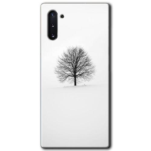 Galaxy Note 10 Kılıf HD Desen Baskılı Arka Kapak - Alone Tree + Kırılmaz Cam