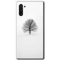 Galaxy Note 10 Kılıf HD Desen Baskılı Arka Kapak - Alone Tree + Kırılmaz Cam