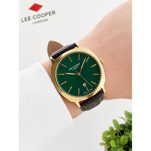 Lee Cooper Erkek Kol Saati 50 Mt Suya Dayanıklı Deri Kordon Bileklik Hediyeli VS.BLKT.0984