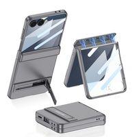 Galaxy Z Flip 7 Kılıf Zore Kıpta Standlı Kapak