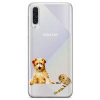 Samsung Galaxy A70s Kılıf Avustralya Terrier Arka Kapak Koruma Desenli Full Koruyucu