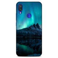 Lopard Xiaomi Redmi Note 7 Uyumlu Kılıf Gece'S (35) Fit Design Kılıf Kuzey Işıkları