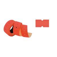 TANEX (12 * 21 mm) ÇİZGİLİ FLO KIRMIZI FİYAT ETİKETİ (Ruloda 800 Etiket)