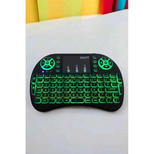 Işıklı Kablosuz Mini Q Klavye Tüm Cihazlara Uyumlu