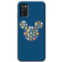 Potkal Hediye Fabrikası Samsung Galaxy A02s Kılıf HD Desen Baskılı Arka Kapak - Mickey