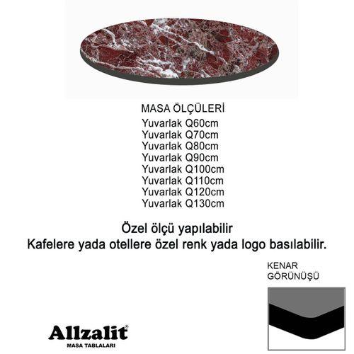 Allzalit LamiArt Masa Tablası Yuvarlak 70cm - DCLAMART-1031