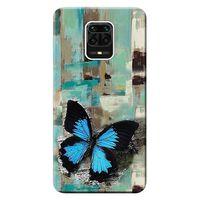 Xiaomi Redmi Note 9 Pro Kılıf Pastel Kelebek Baskılı Esnek TPU Silikon