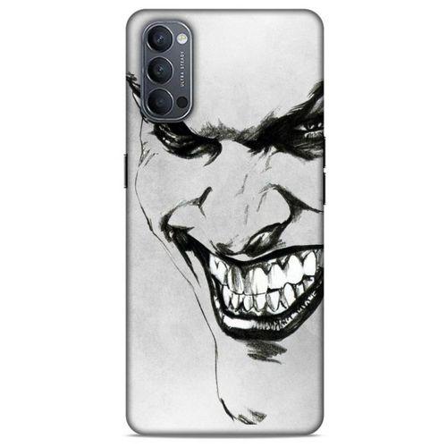 Oppo Reno 4 Uyumlu Kılıf Joker (8) Baskılı Kılıf Beyaz