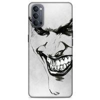 Oppo Reno 4 Uyumlu Kılıf Joker (8) Baskılı Kılıf Beyaz