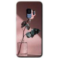 Samsung Galaxy S9 Kılıf HD Desen Baskılı Arka Kapak + Temperli Cam - Retro Gül