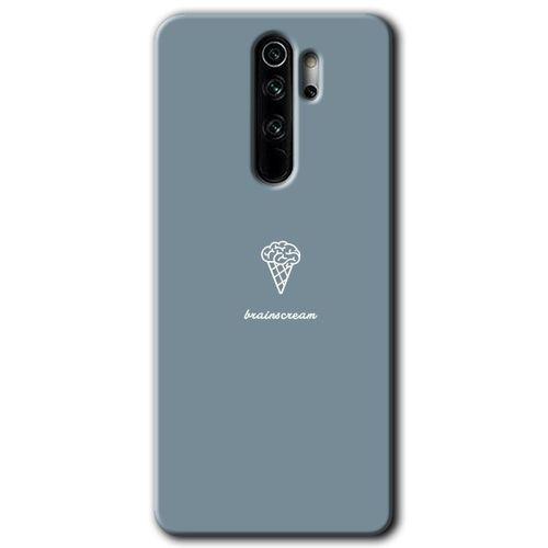 BeRa Aksesuar  Xiaomi Redmi Note 8 Pro Kılıf Baskılı Kapak - Beyin Gıdası +Tam Kaplayan Mat Seramik