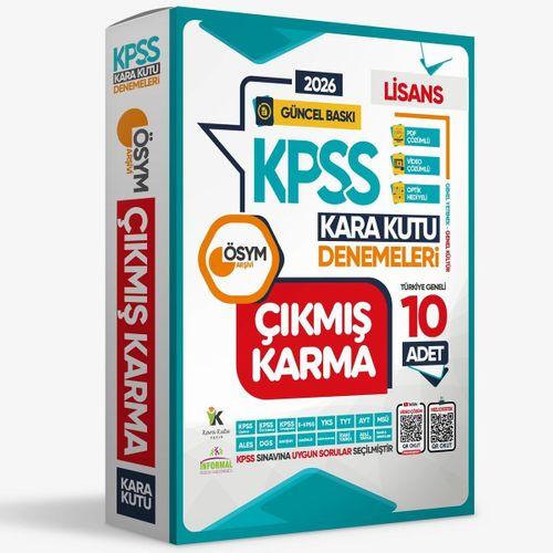 2026 KPSS Lisans Genel Kültür Genel Yetenek ÖSYM Çıkmış Karma Karakutu 10lu Deneme Dijital Çözümlü