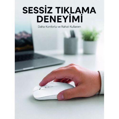 Wireless Mouse Bluetooth Çift Modlu Sessiz Yüksek Hassasiyetli Fare