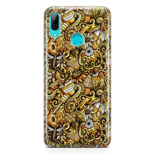 Huawei P Smart 2019 Kılıf Honey Doodle Arka Kapak Koruma Desenli Full Koruyucu
