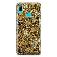 Huawei P Smart 2019 Kılıf Honey Doodle Arka Kapak Koruma Desenli Full Koruyucu