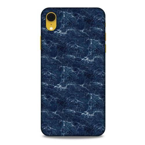 Mermer Desenli (15) Tema Antişok Kılıf Lacivert Apple iPhone XR Kılıf