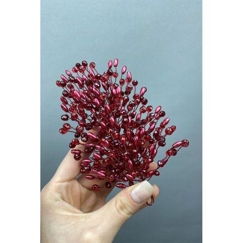 Bordo Mila Gelin Saç Aksesuarı