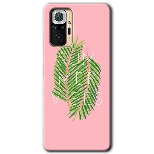 MRCİLETİSİM Xiaomi Redmi Note 10 Pro Kılıf HD Desen Baskılı Arka Kapak + Temperli Cam - Summer Vibes