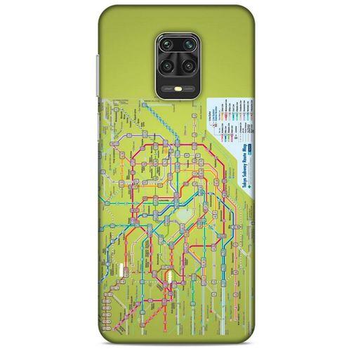 Xiaomi Redmi Note 9S Kılıf Japonya (32) Soft Silikon Kılıf Japonya Metro Haritası