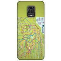Xiaomi Redmi Note 9S Kılıf Japonya (32) Soft Silikon Kılıf Japonya Metro Haritası