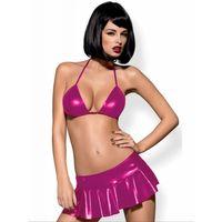 Fantezi Pembe Mini Etekli Seksi Sütyentakım Seksi İç Giyim
