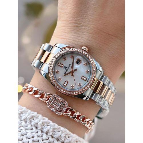 Daniel Klein Çelik Kordonlu 2 Yıl Garantili 3 Atm Suya Dayanıklı Kadın Kol Saati+Bileklik BD.10108.6