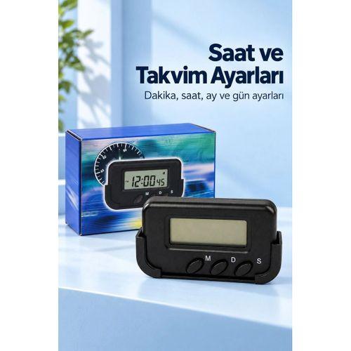 Alarmlı Dijital Araba Saati Takvim Ve Kronometre Özellikli