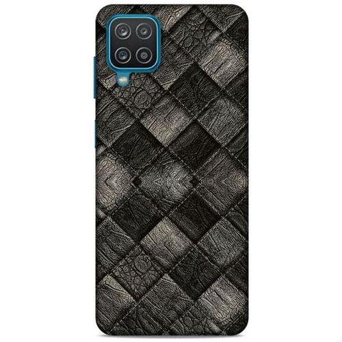Lopard Samsung Galaxy A12 Uyumlu Kılıf Patchwork (25) Antişok Kapak