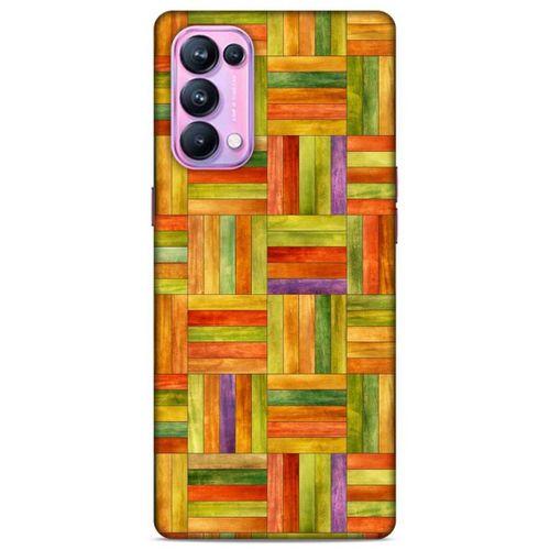 Lopard Oppo Reno 5 Pro 5G Uyumlu Kılıf Wood'X (50) Shockproof Kılıf Desenli