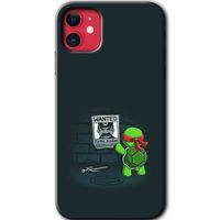 MRCİLETİSİM iPhone 11 Kılıf Baskılı Kapak - Kaplumbağa Avcısı + 5D Tam Kaplayan Cam