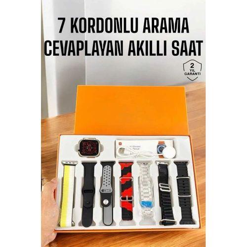 Akıllı Saat 7 Kordonlu Bildirim Görebilen Metal Kordon Gps Özelliği