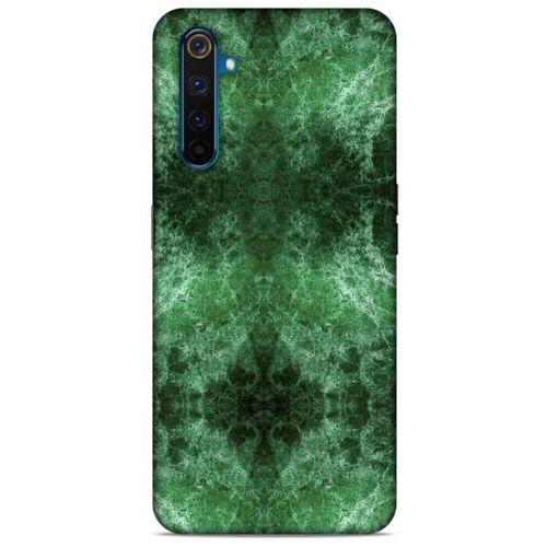 Mermer Desenli (12) Tema Koruyucu Silikon Yeşil Oppo Realme 6 Kılıf