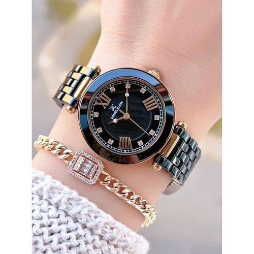 Daniel Klein Seramik Kordon Özel Tasarım 2 Yıl Garantili 3 Atm Kadın Kol Saati+Bileklik SR.14282.3